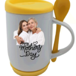 Mugs with colored lids