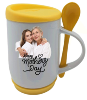 Mugs with colored lids