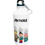 Personalized 600ml white water bottle
