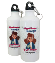 Personalized 600ml white water bottle - Image 2
